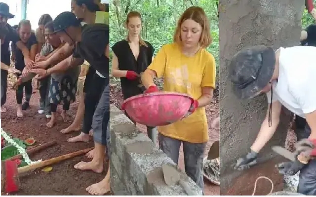 French Interns Build Toilet for Udupi Schoolchildren, Win Hearts Online - News Karnataka
