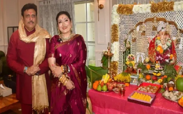 Govinda and Sunita dismiss separation rumours at Ganesh Chaturthi celebration - News Karnataka