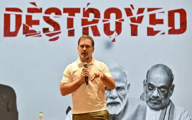 Rahul Gandhi Alleges Election Commission Collusion with BJP in Voter Fraud - News Karnataka