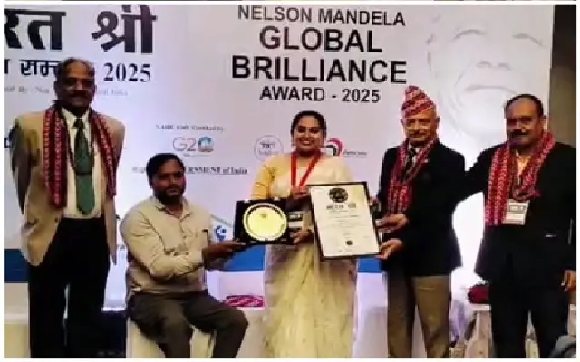 Reshel Bretny Fernandes Receives Bharat Shree National Award - News Karnataka