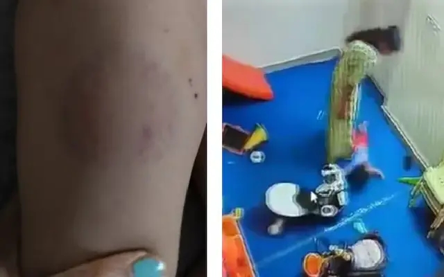 Shocking cctv reveals day care nanny’s brutal assault on 15-month-old in noida - News Karnataka