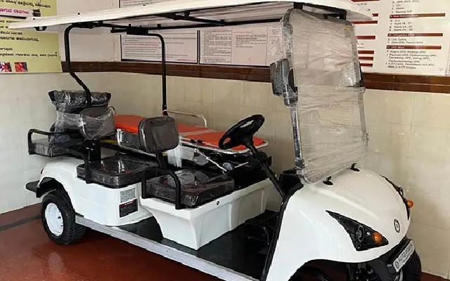wenlock hospital gets karnataka’s first buggy ambulance for patient movement - News Karnataka