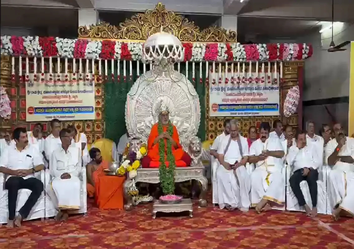 17th coronation anniversary of Brahmananda Saraswati Maharaj celebrated - News Karnataka