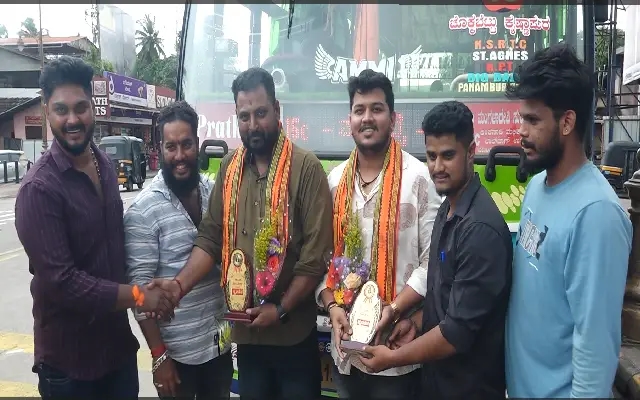 Bus driver hailed for saving scooter rider in Nanthoor mishap - News Karnataka