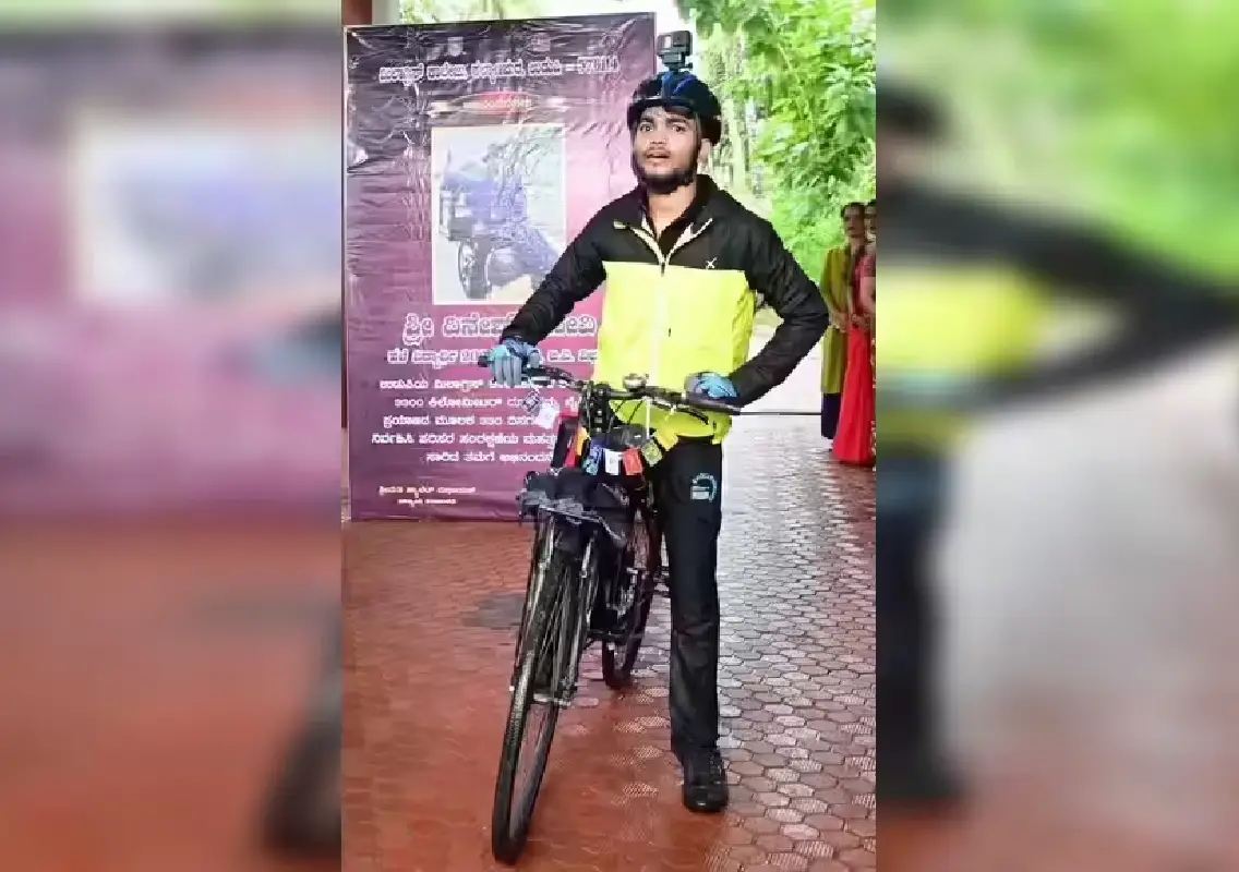 Udupi cyclist completes 3,300 km Ladakh journey promoting environmental conservation - News Karnataka