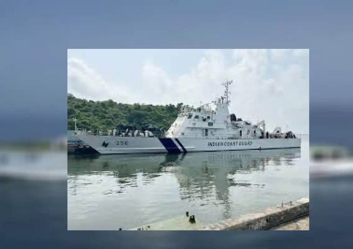 Indian Coast Guard ship Adamya commissioned at Paradip Port - News Karnataka