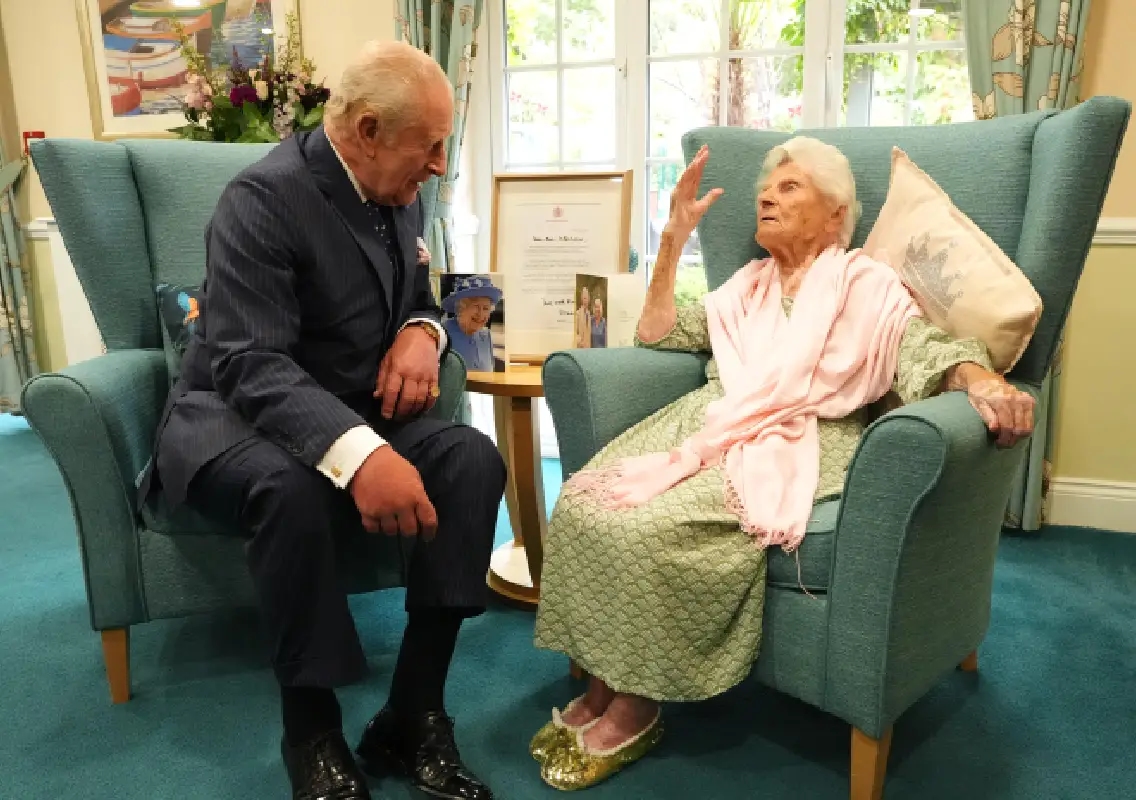 King Charles III meets world’s oldest living person, 116-year-old Ethel Caterham - News Karnataka
