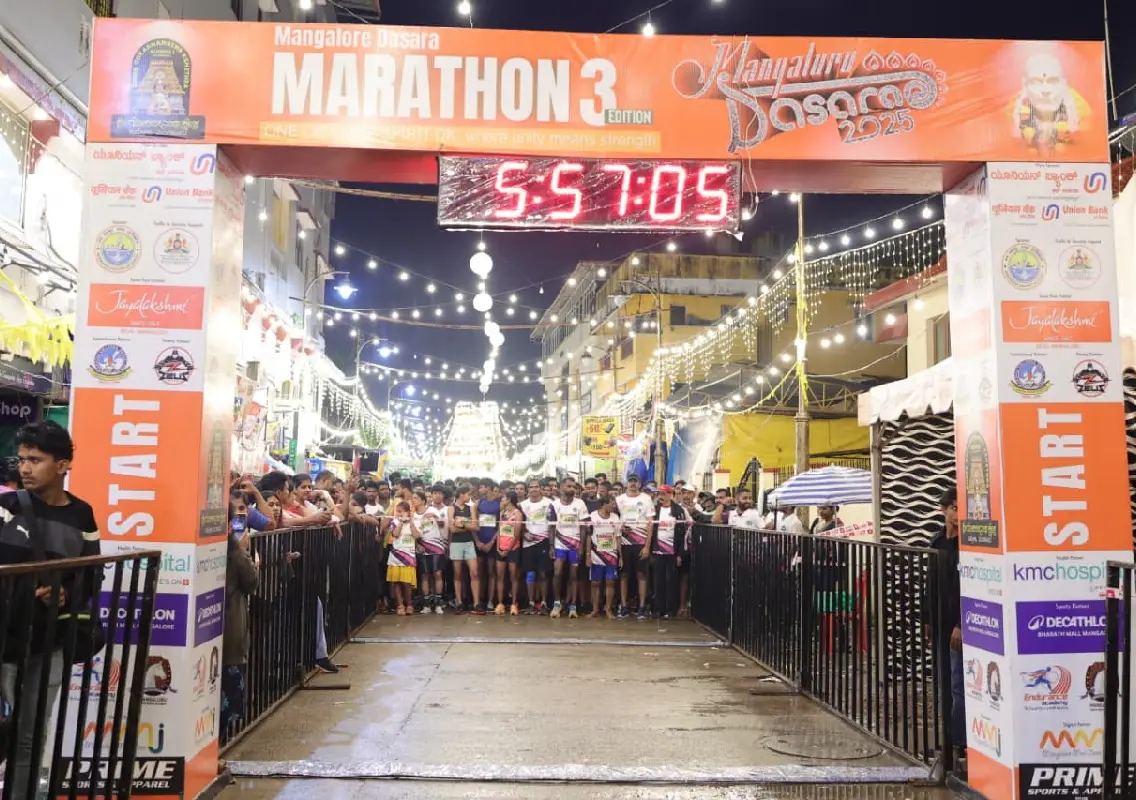 Mangaluru Dasara marathon draws over 2,000 participants - News Karnataka