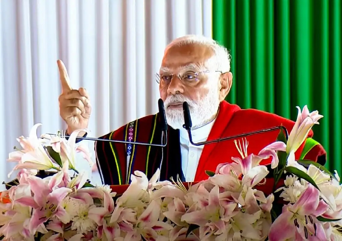 Rain Forces PM Modi To Travel By Road In Manipur, Skips Helicopter Ride - News Karnataka