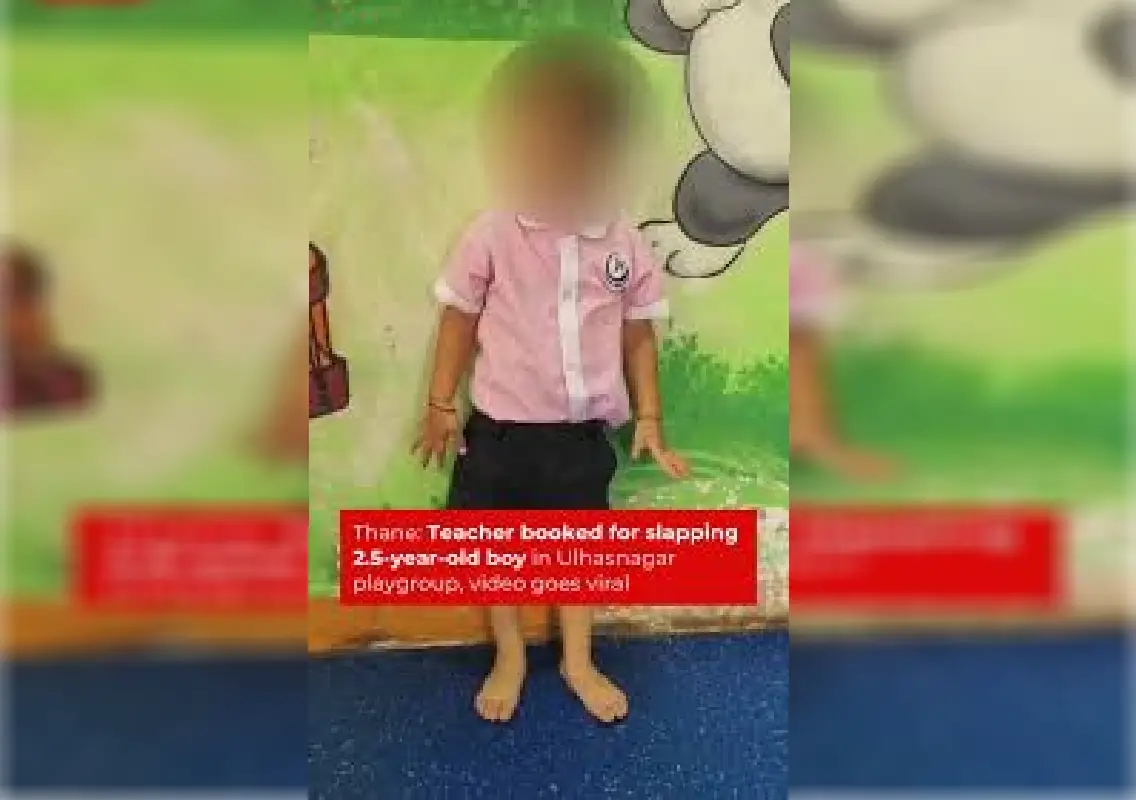 Ulhasnagar teacher booked for slapping toddler in playgroup - News Karnataka