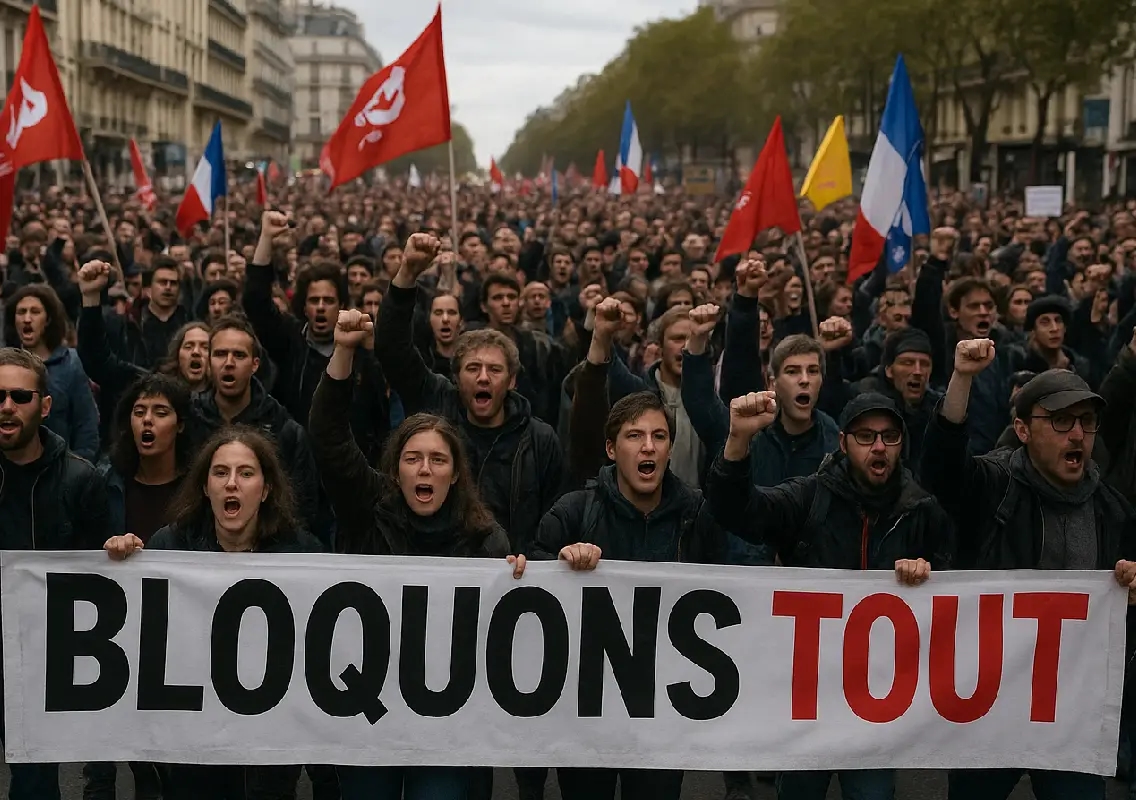 France sees mass ‘Block Everything’ protests against austerity and political crisis - News Karnataka