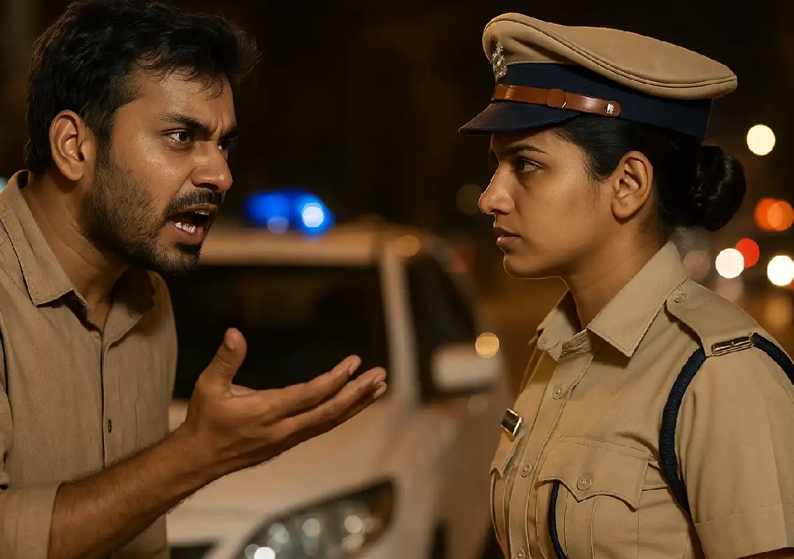 Bengaluru drunk driver abuses woman cop, tells her to speak Hindi or English - News Karnataka