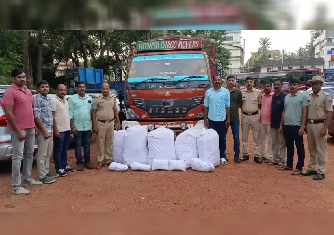 Udupi police seize 65 kg ganja, two arrested during a special operation - News Karnataka
