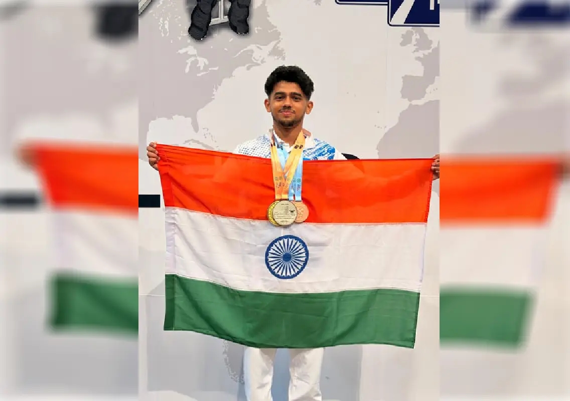Mangaluru’s Avniel D’Souza wins gold at Asian Bench Press Championship - News Karnataka
