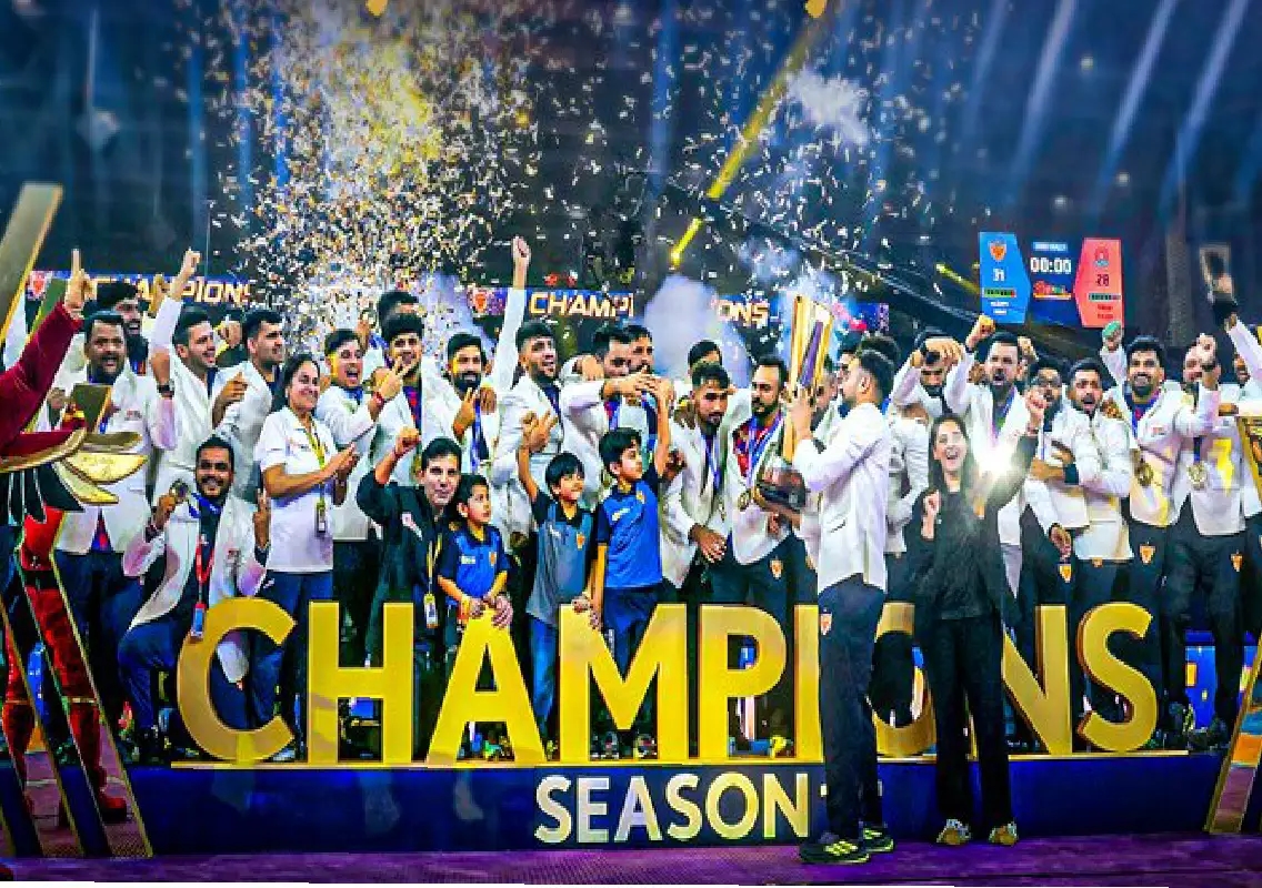 Dabang Delhi K.C. lift Pro Kabaddi Season 12 title after nail-biting 31-28 victory - News Karnataka
