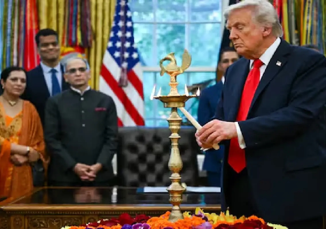 Donald Trump celebrates Diwali at White House, calls PM Modi a ‘great friend’ - News Karnataka