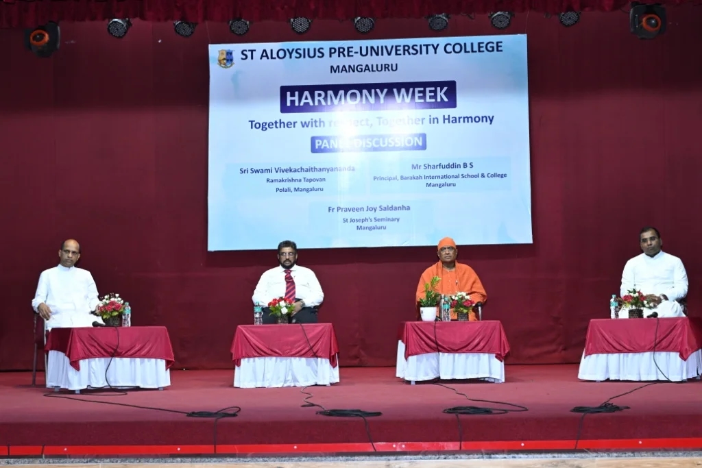 ‘Together with Respect, Together in Harmony’: Inter-faith Panel Discussion at St Aloysius PU College - News Karnataka