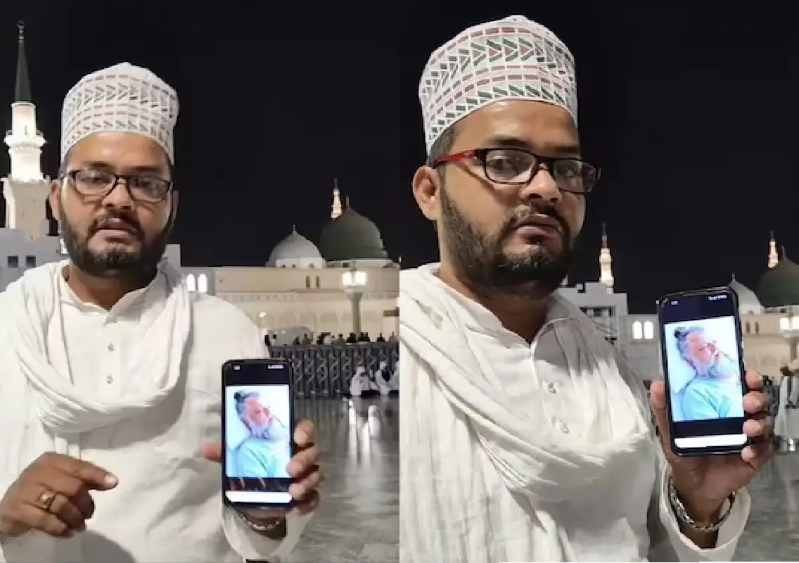 Muslim youth prays for Hindu saint Premanand Maharaj in Medina - News Karnataka