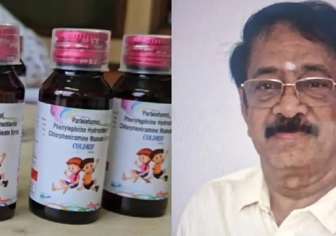 S Ranganathan, owner of Sresan Pharma, arrested over cough syrup deaths - News Karnataka