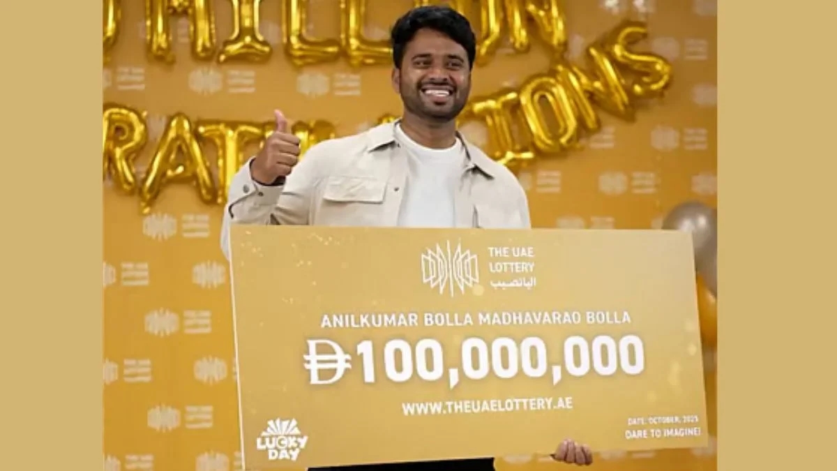 Indian man in Abu Dhabi wins Dh100 million in UAE Lottery's biggest jackpot - News Karnataka