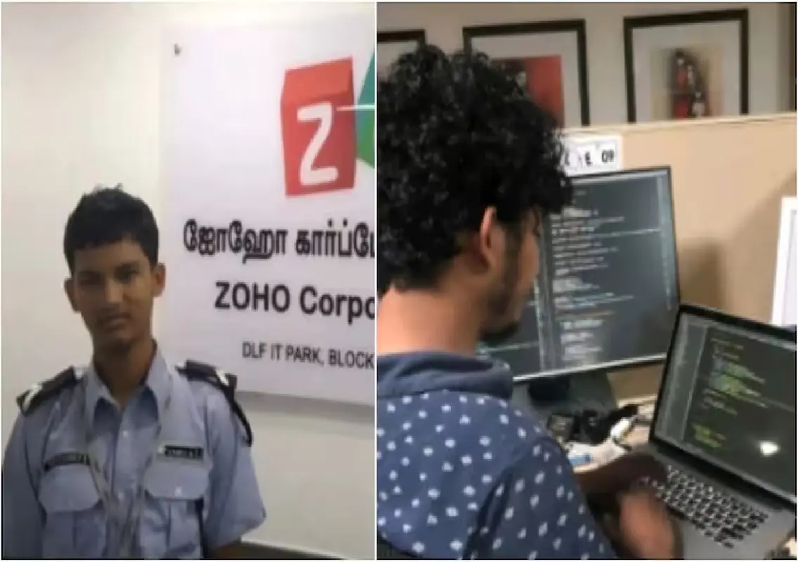 Tamil Nadu man rises from security guard to Zoho software engineer - News Karnataka