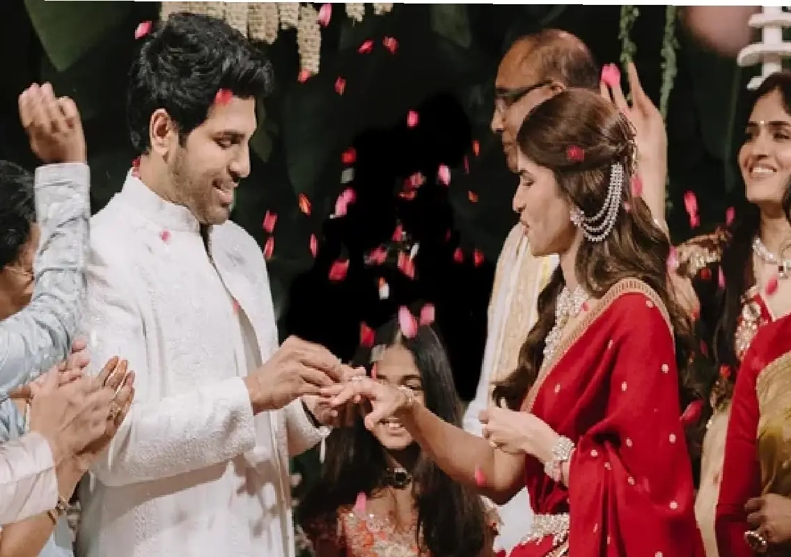Allu Sirish gets engaged to longtime girlfriend Naynika in Hyderabad - News Karnataka