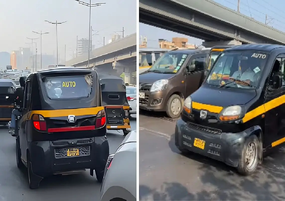 Bajaj Qute modified as autorickshaw turns heads on Mumbai roads - News Karnataka