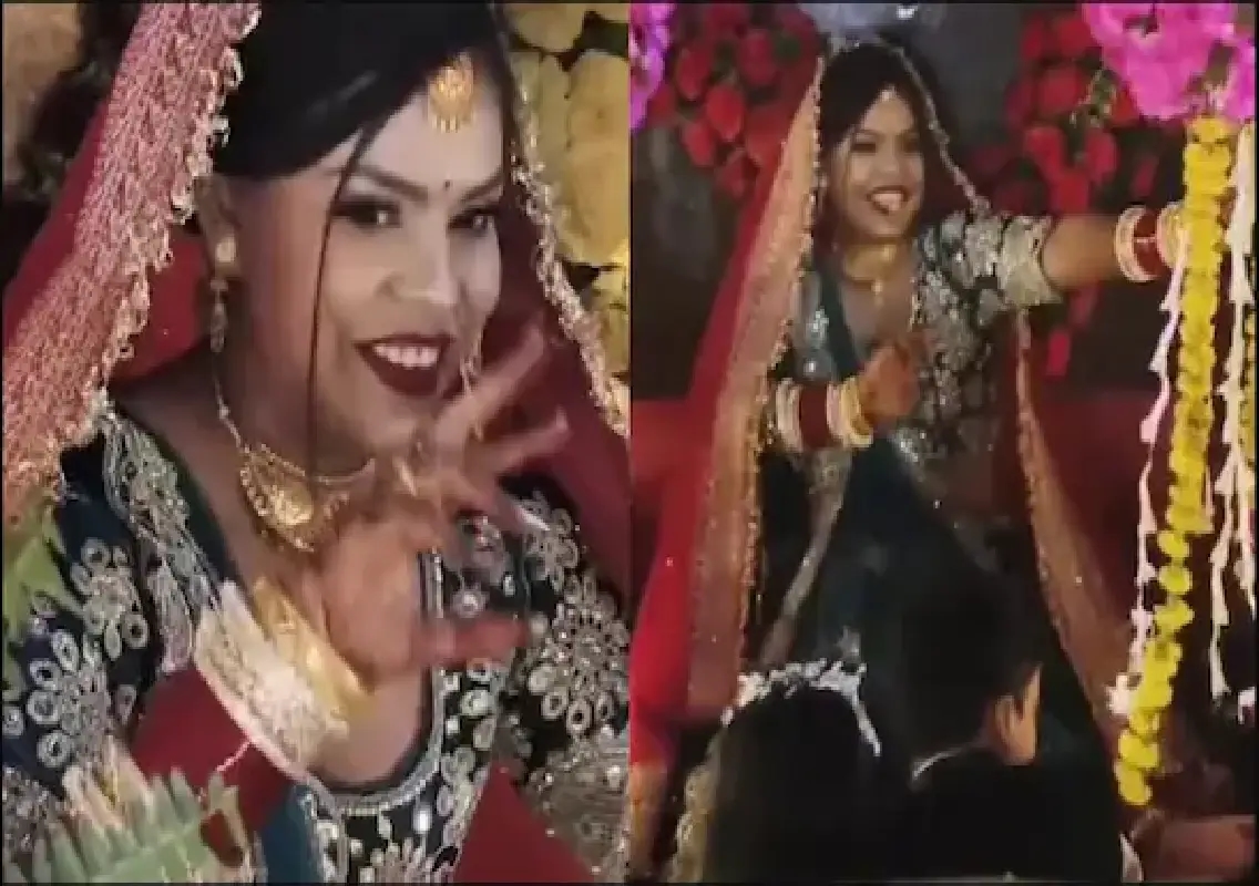 Bride leads ‘reverse baraat’ in Prayagraj, turning tradition on its head: WATCH - News Karnataka