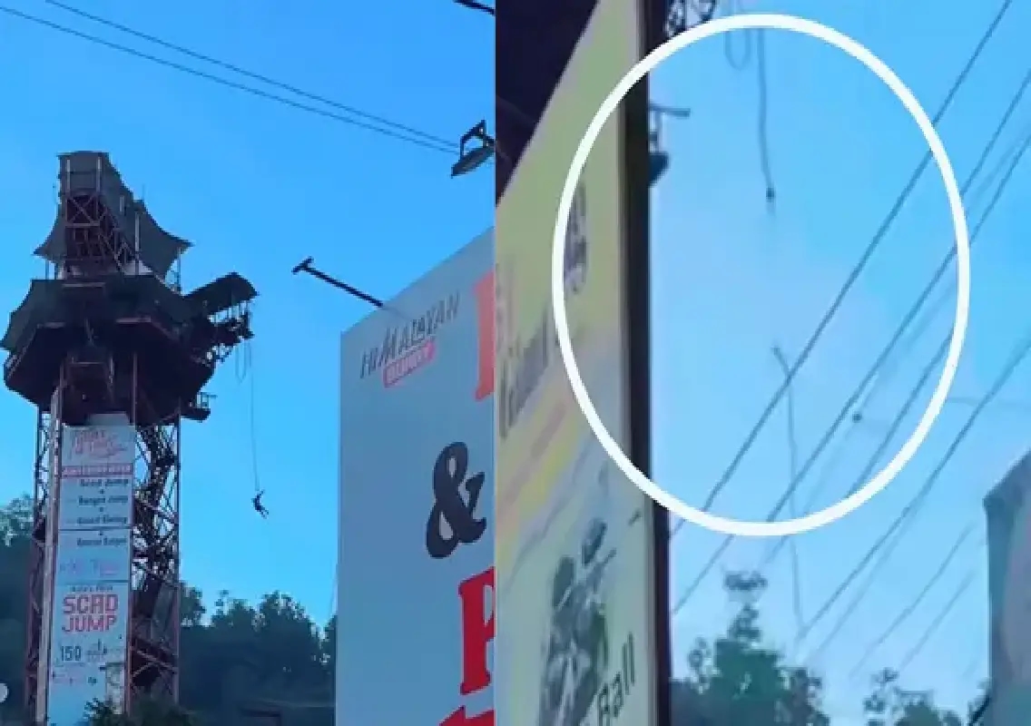 Bungee rope snaps in Rishikesh, youth critically injured in shocking incident: WATCH - News Karnataka