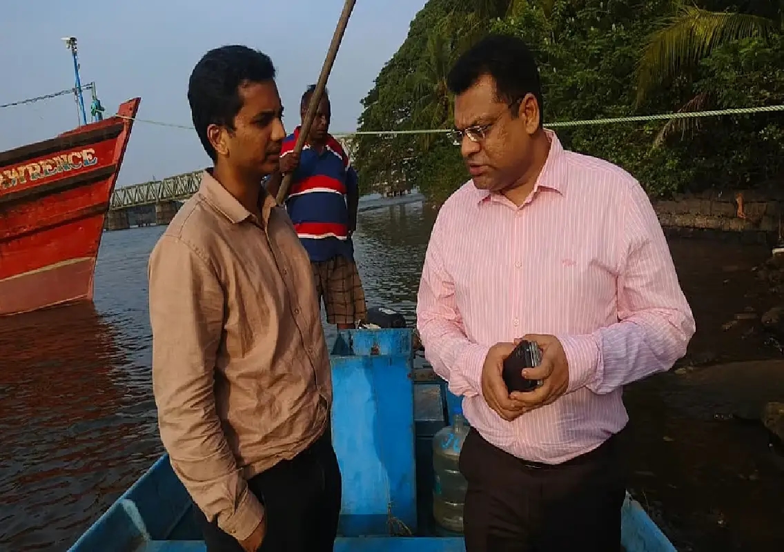 Collapsed Jeppinamogaru footbridge inspected by Dakshina Kannada DC - News Karnataka