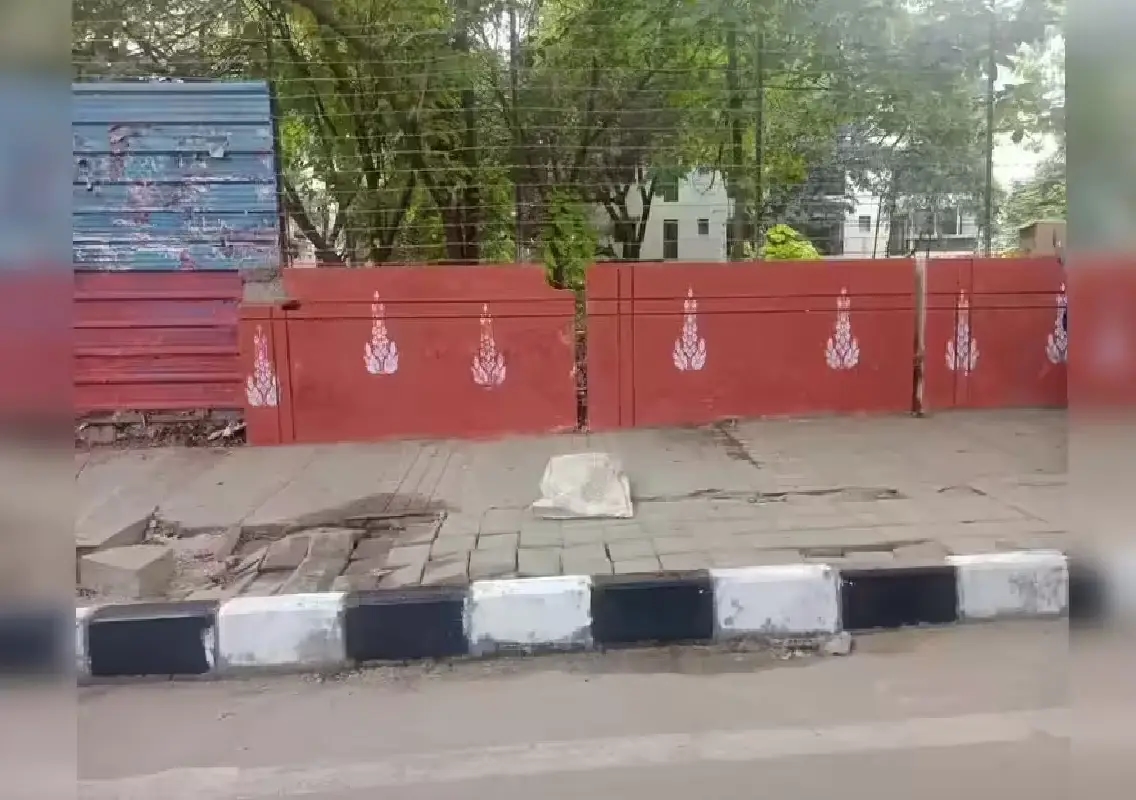 Cooke Town blackspot cleaned; Davis Road footpath restored in Bengaluru - News Karnataka
