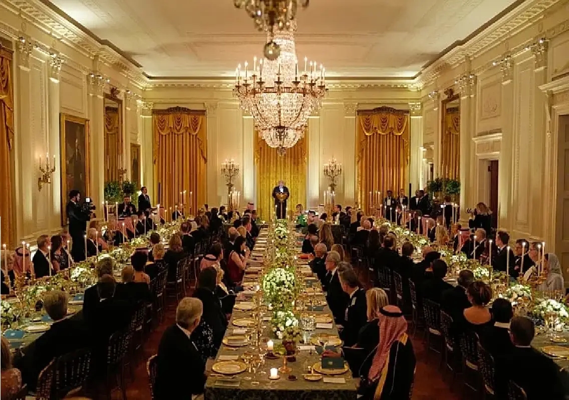 Cristiano Ronaldo attends White House dinner with Trump and Saudi Crown Prince: WATCH - News Karnataka