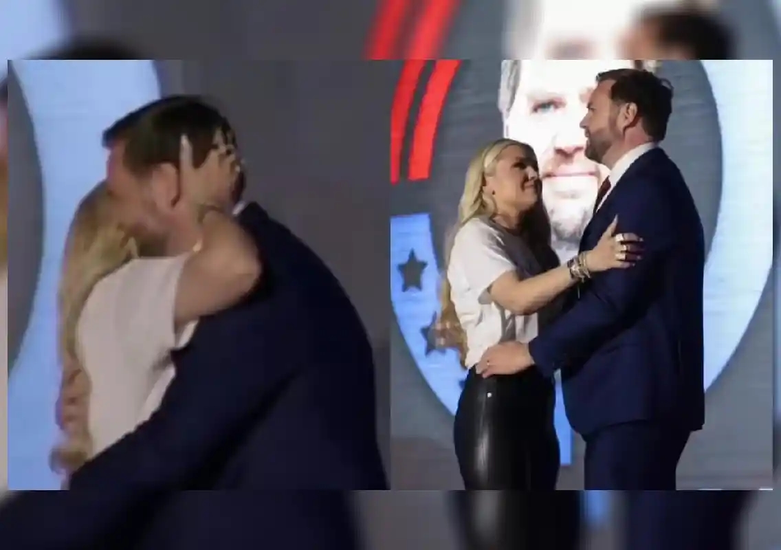 Erika Kirk’s viral hug sparks pregnancy talk and Usha Vance ring drama - News Karnataka