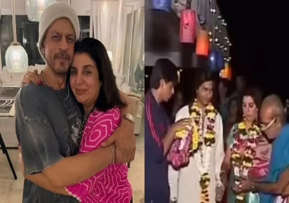 Farah Khan reacts to old video of Shah Rukh Khan performing her kanyadaan: WATCH - News Karnataka