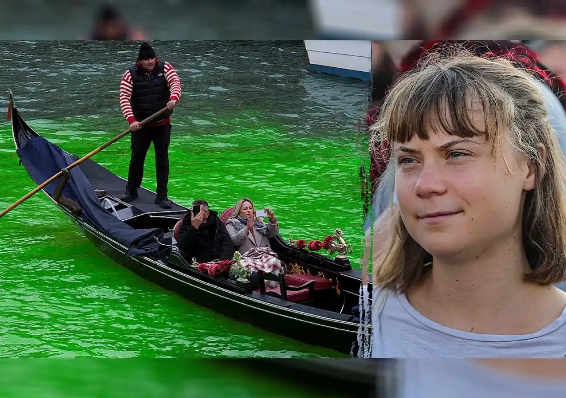 Greta Thunberg banned from Venice after green-dye canal protest - News Karnataka