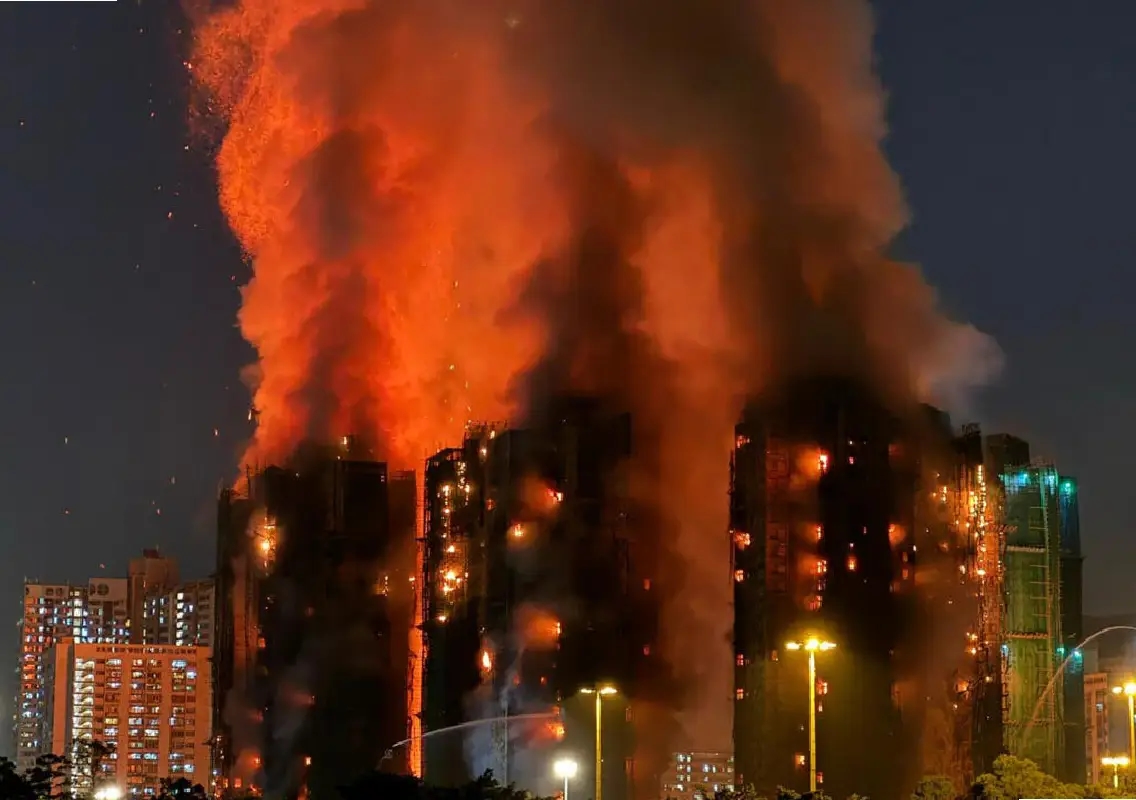 Hong Kong high-rise inferno leaves 44 dead and hundreds missing:WATCH - News Karnataka