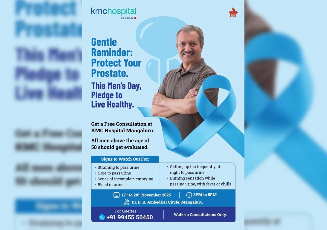 KMC Hospital Mangaluru urges men to prioritise prostate health through Men’s Day screening initiative - News Karnataka