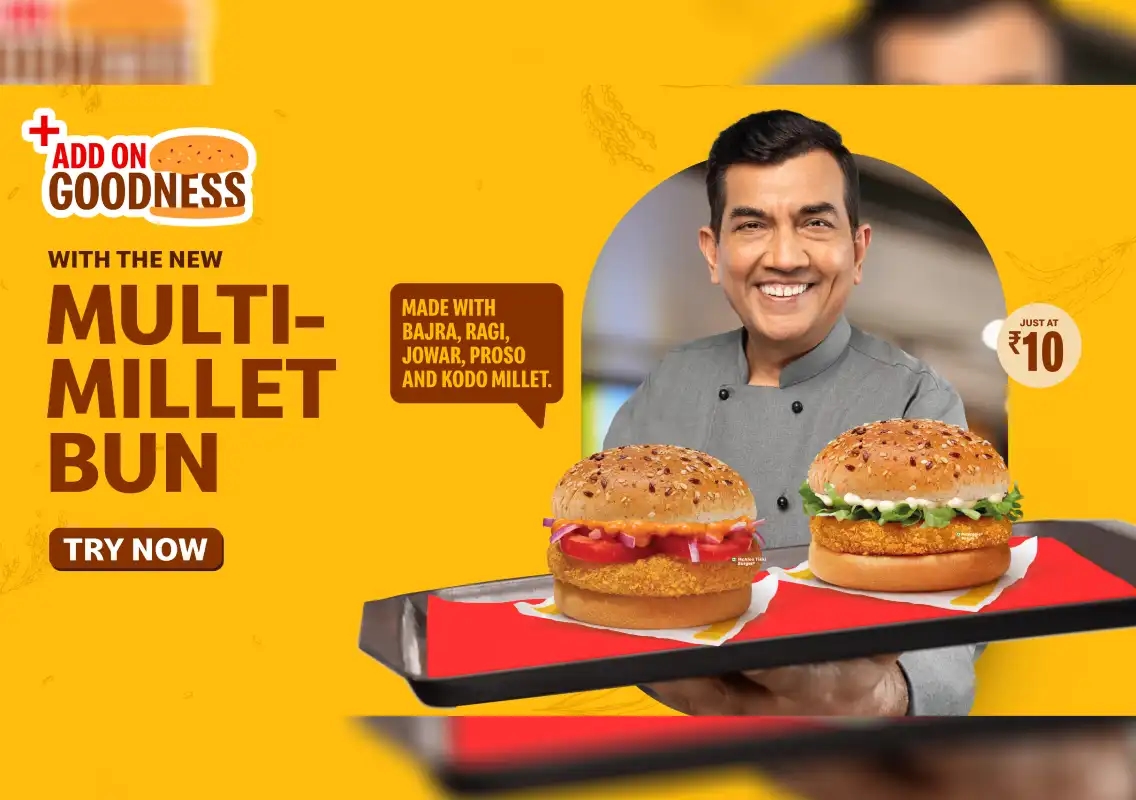 McDonald’s launches millet bun burger, govt hails ‘Videshi to Swadeshi’ shift - News Karnataka
