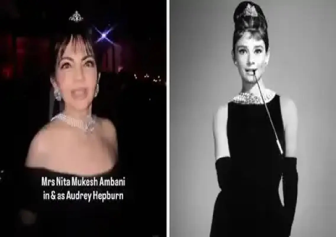 Nita Ambani channels Audrey Hepburn at Halloween bash, wins hearts online - News Karnataka