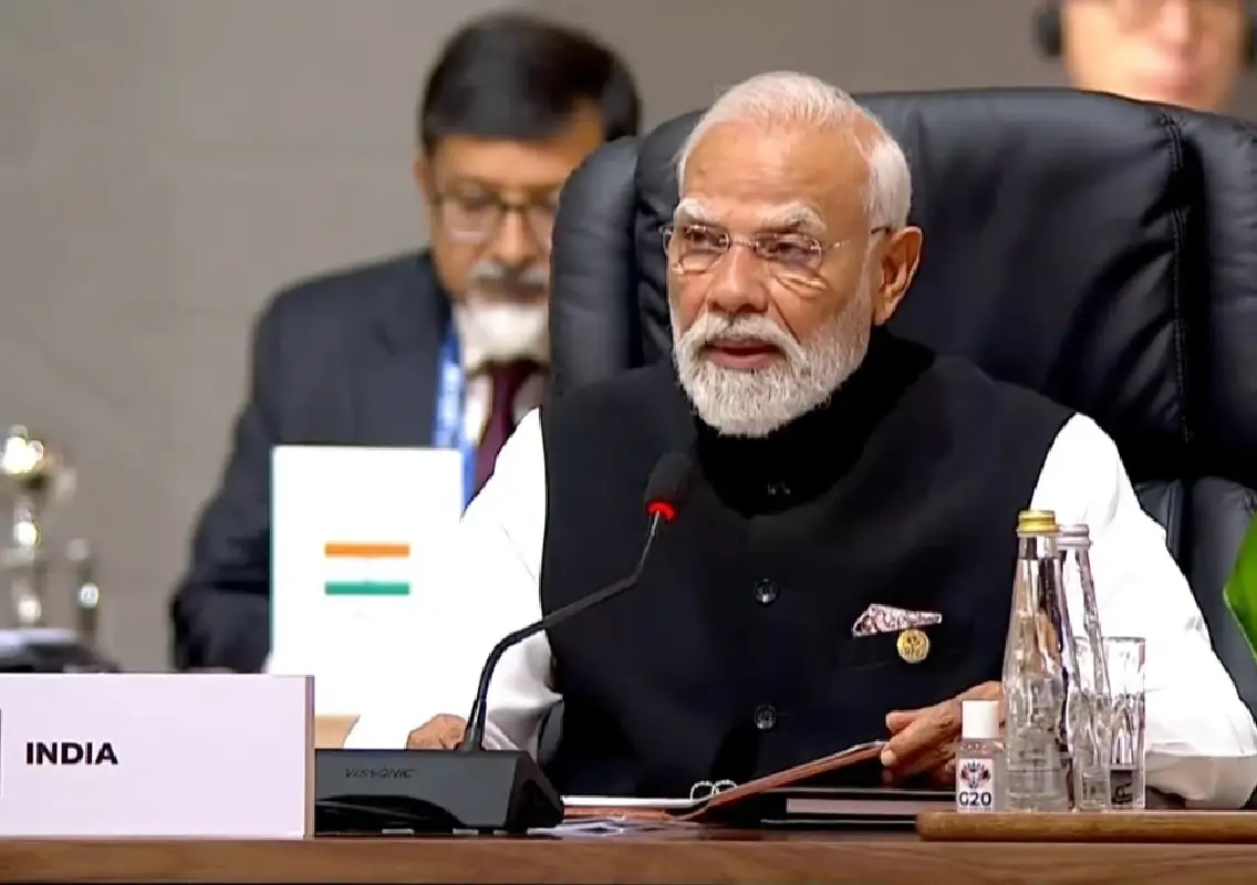 PM Modi calls for redefining development at G20, seeks united action on security threats - News Karnataka