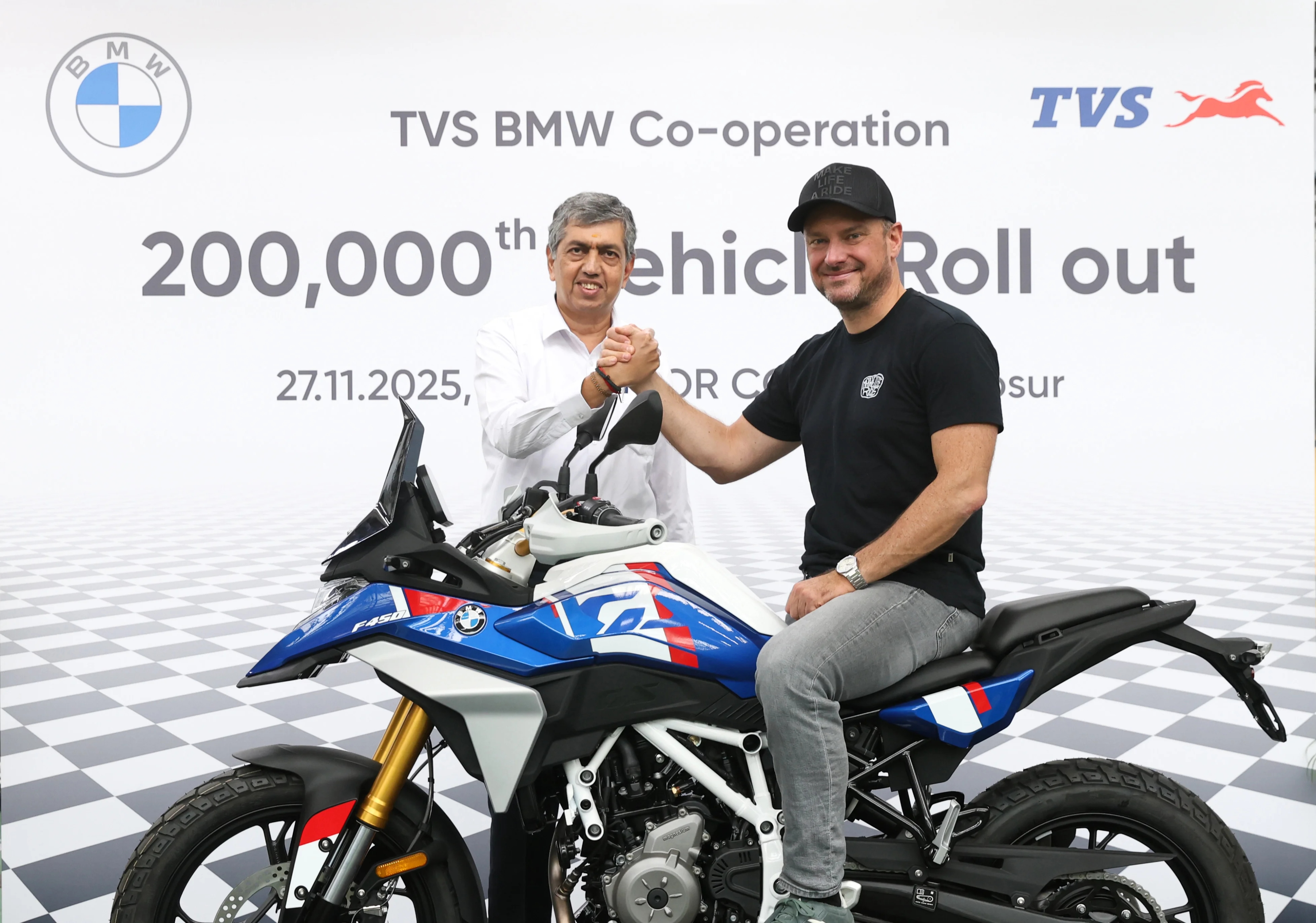 TVS Motor and BMW Motorrad celebrate 2 lakh unit milestone - News Karnataka