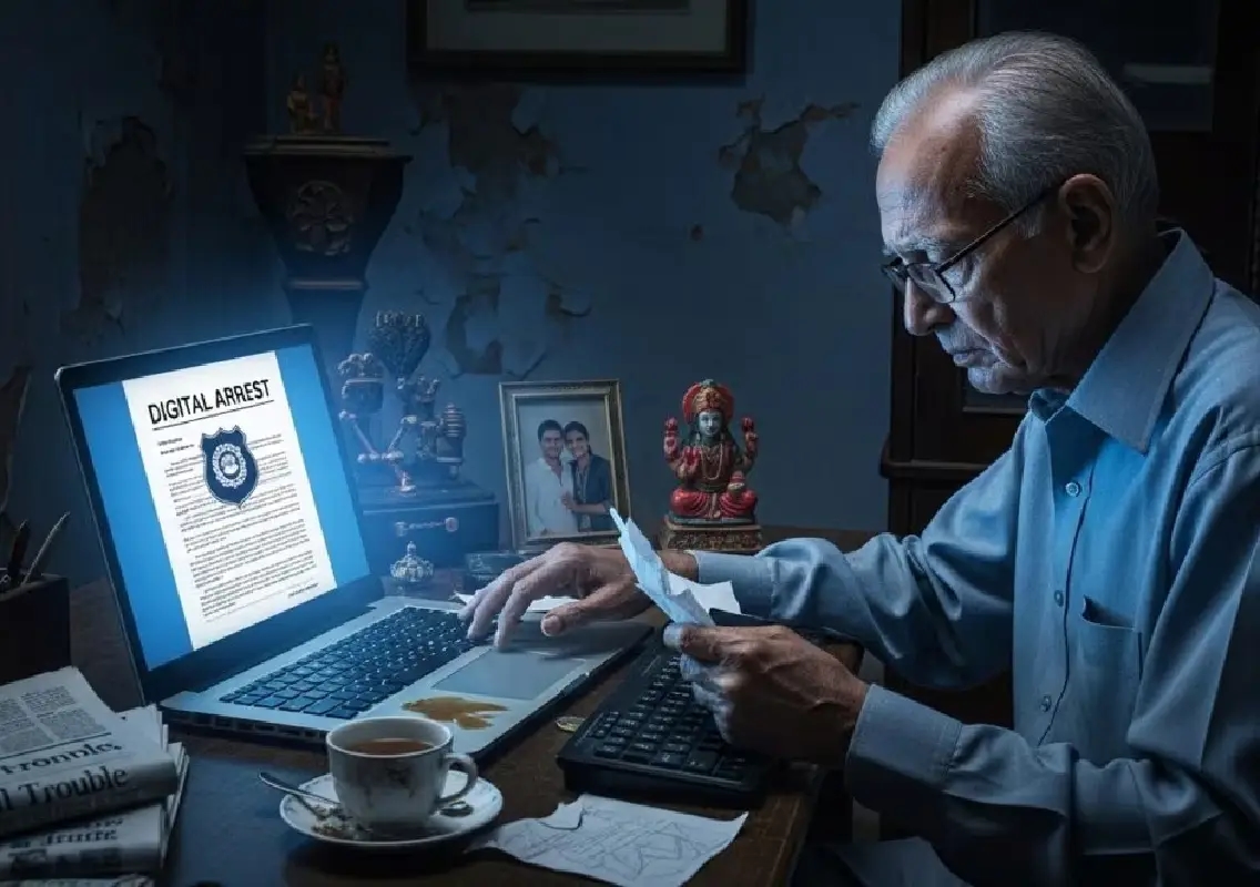 Pune elderly couple and retired professor lose over ₹5 crore in alarming digital arrest scam - News Karnataka