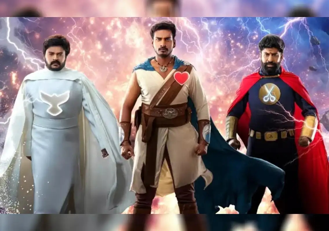 Purushaha first look sparks laughs — superhero husbands vs wives war begins - News Karnataka