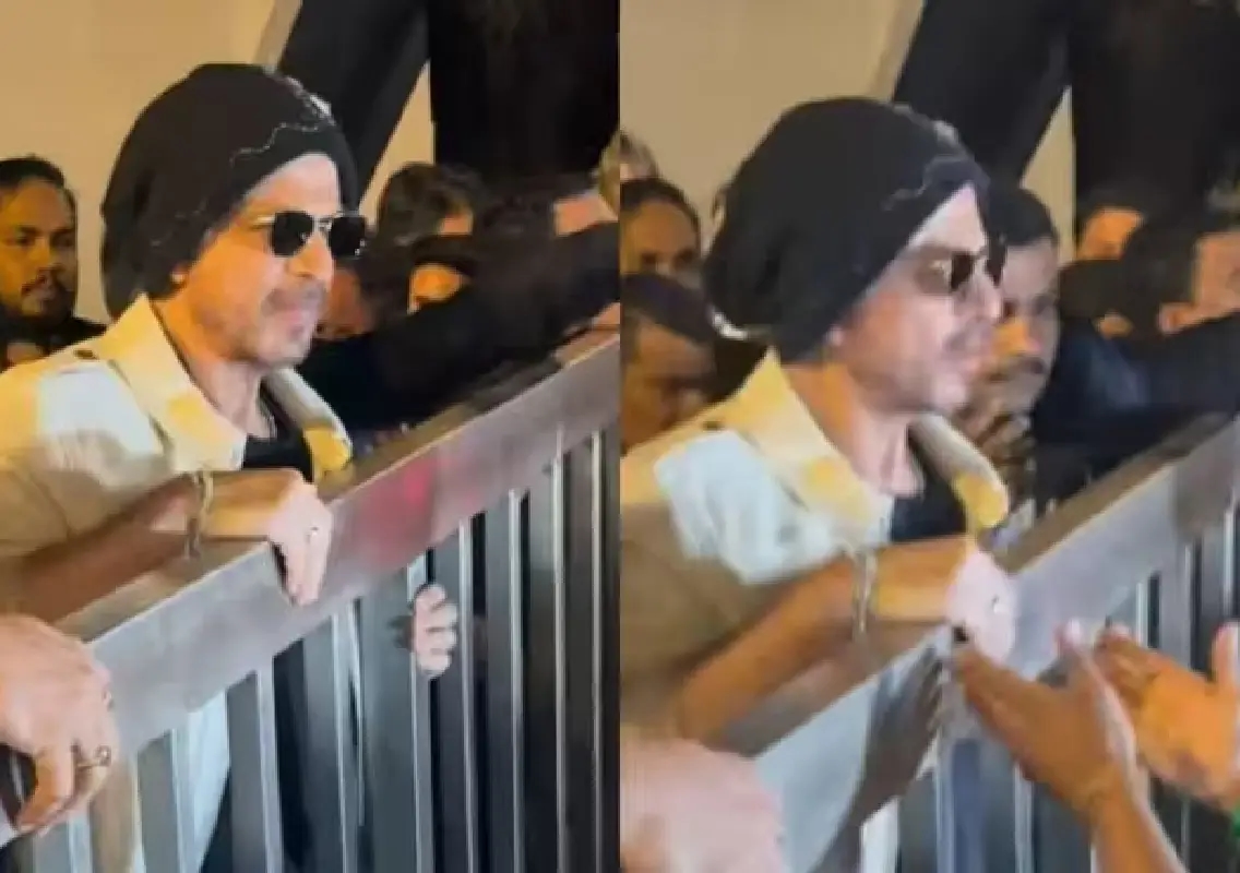 Shah Rukh Khan celebrates 60th birthday with fans at grand Mumbai event:WATCH - News Karnataka