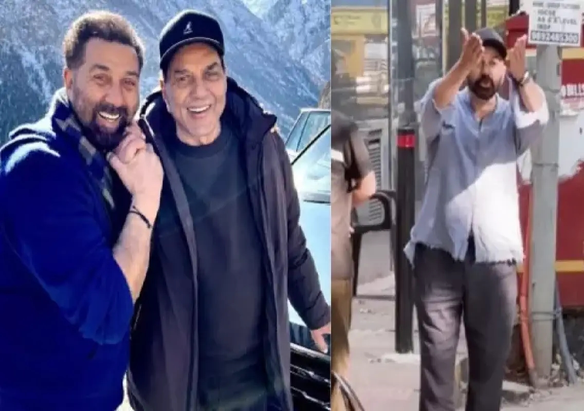 Sunny Deol snaps at paparazzi outside Dharmendra’s home: “Sharam nai aati!”: WATCH - News Karnataka