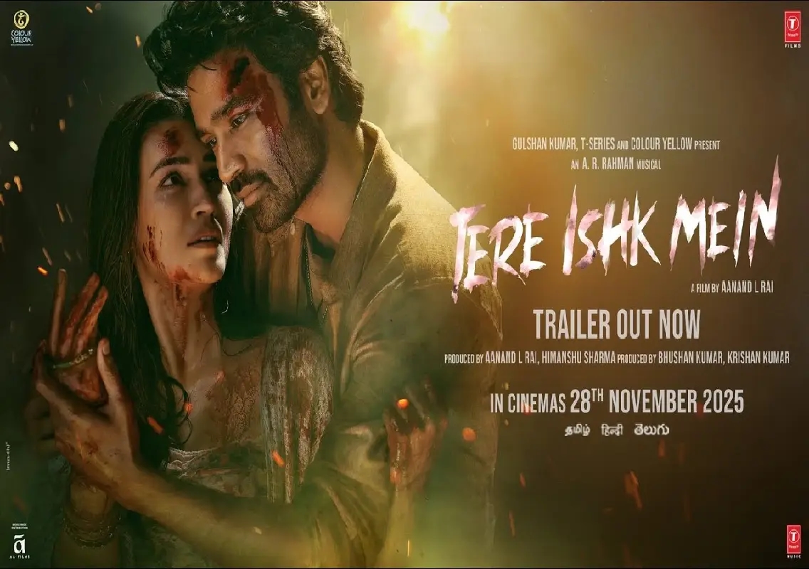 Trailer of Tere Ishk Mein reunites Dhanush and Aanand L Rai after 12 years: WATCH - News Karnataka
