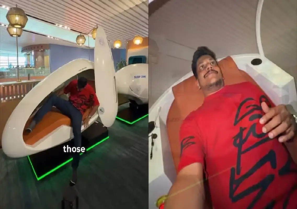 Viral video offers glimpse inside Bengaluru airport’s sleeping pods: WATCH - News Karnataka