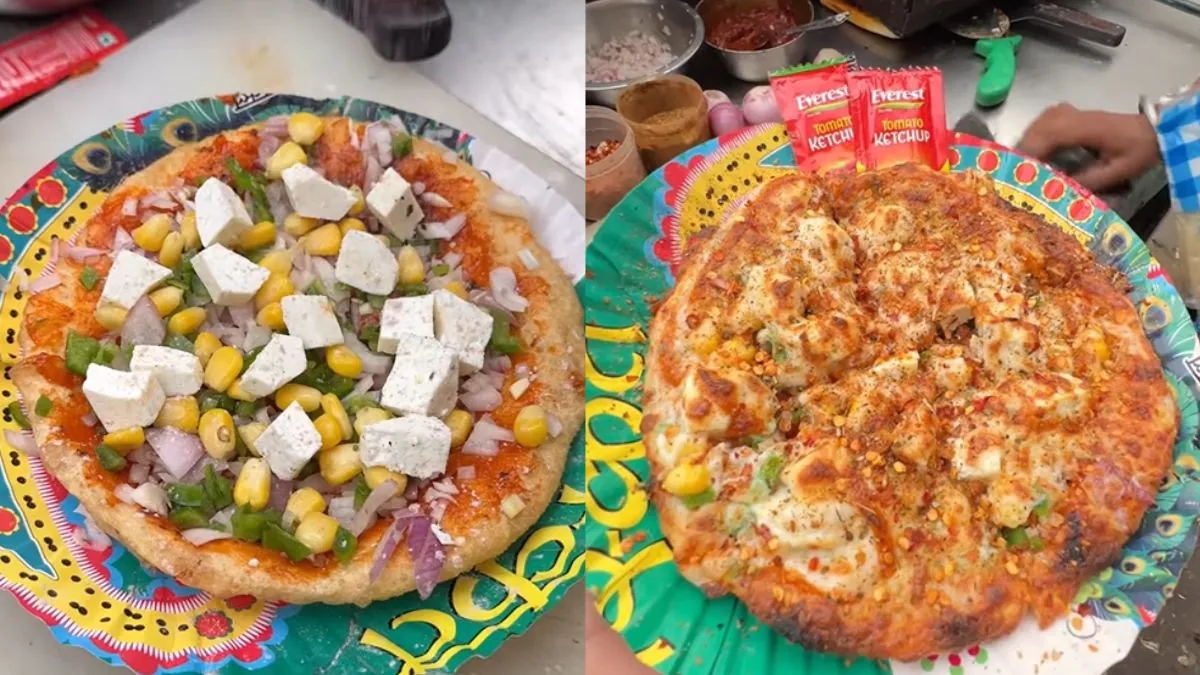 ‘Bhature pizza’ from Delhi street shocks food lovers online - News Karnataka