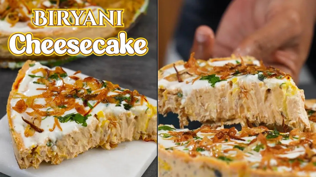 ‘Biryani cheesecake’ shocks food lovers, sparks online debate - News Karnataka