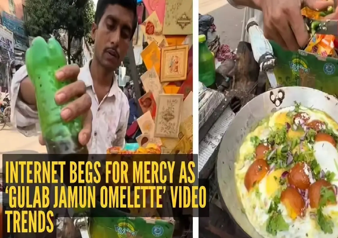 Bizarre ‘gulab jamun omelette’ video from Kolkata sparks major online debate: WATCH - News Karnataka